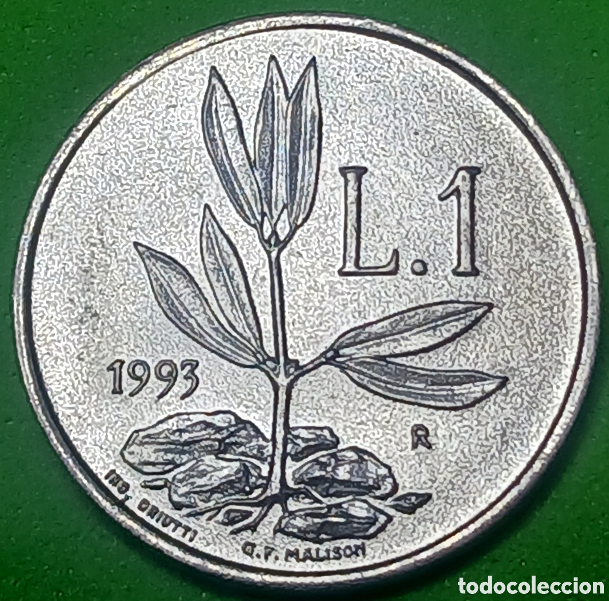 Monedas antiguas de Europa: San Marino 1 lira 1993 km#293