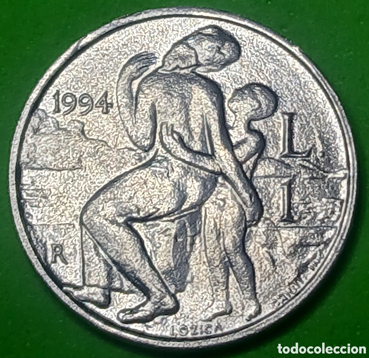 Monedas antiguas de Europa: San Marino 1 lira 1994 km#306