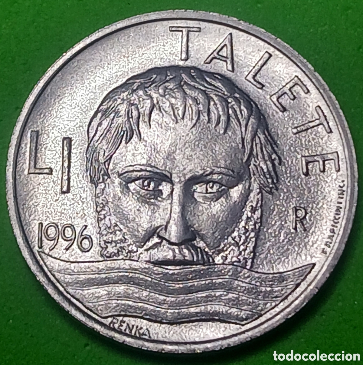 Monedas antiguas de Europa: San Marino 1 lira 1996 km#349 poco com&uacute;n!!