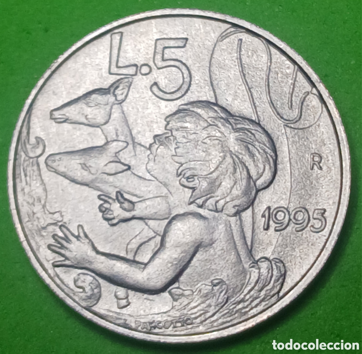 Monedas antiguas de Europa: San Marino 5 liras 1995 km#324