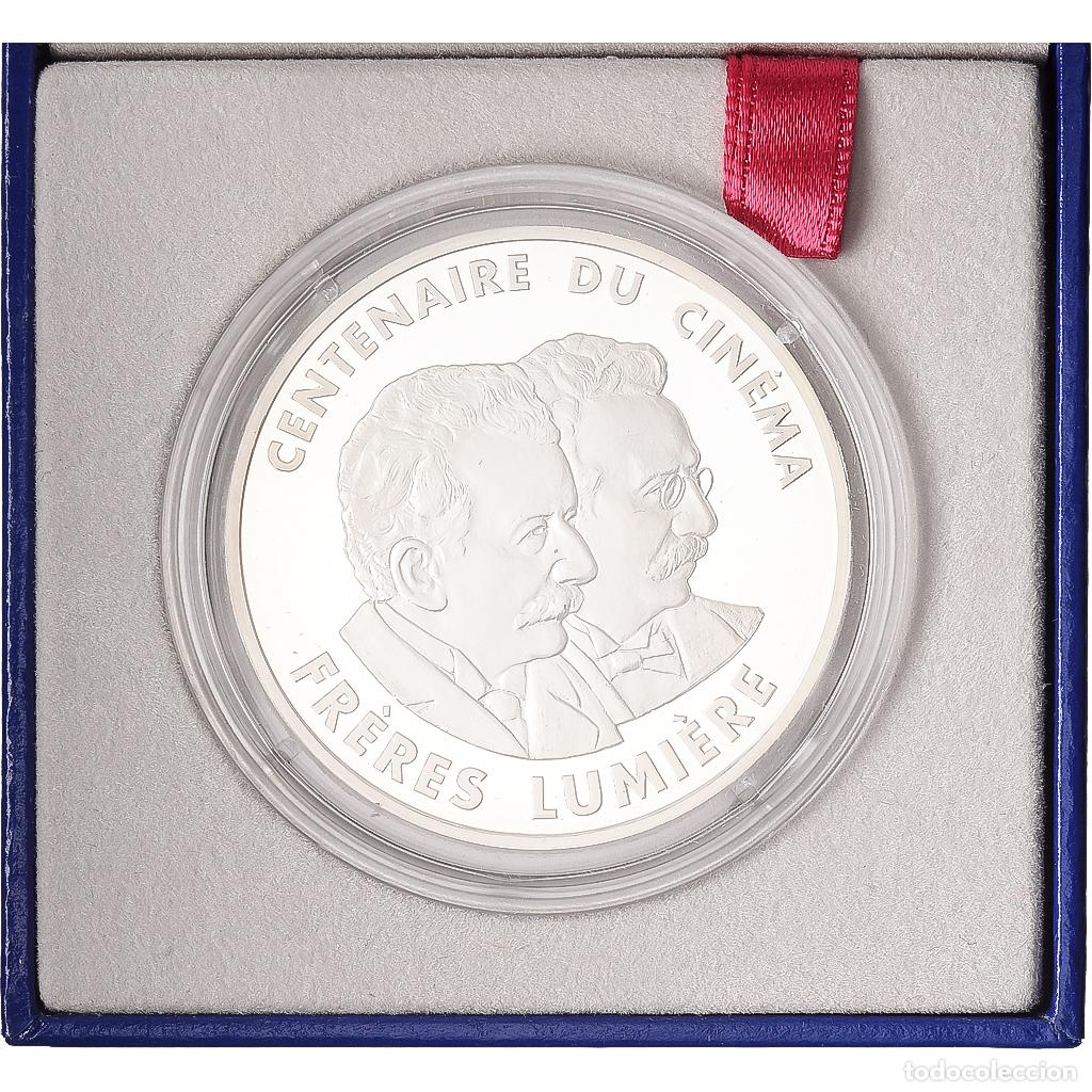 Monedas antiguas de Europa: [#1168141] Francia, 100 Francs, Fr&egrave;res Lumi&egrave;re, 1995, BE, Plata, FDC, Gadoury:C102