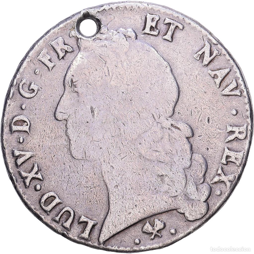 Monedas antiguas de Europa: [#1168158] Francia, Louis XV, Ecu, &Eacute;cu au bandeau, 1768, Bayonne, Plata, BC, Gadoury:322