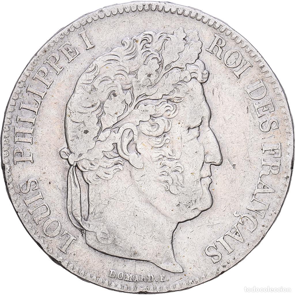 Monedas antiguas de Europa: [#1168198] Moneda, Francia, Louis-Philippe, 5 Francs, 1838, Lille, BC+, Plata, KM:749.13