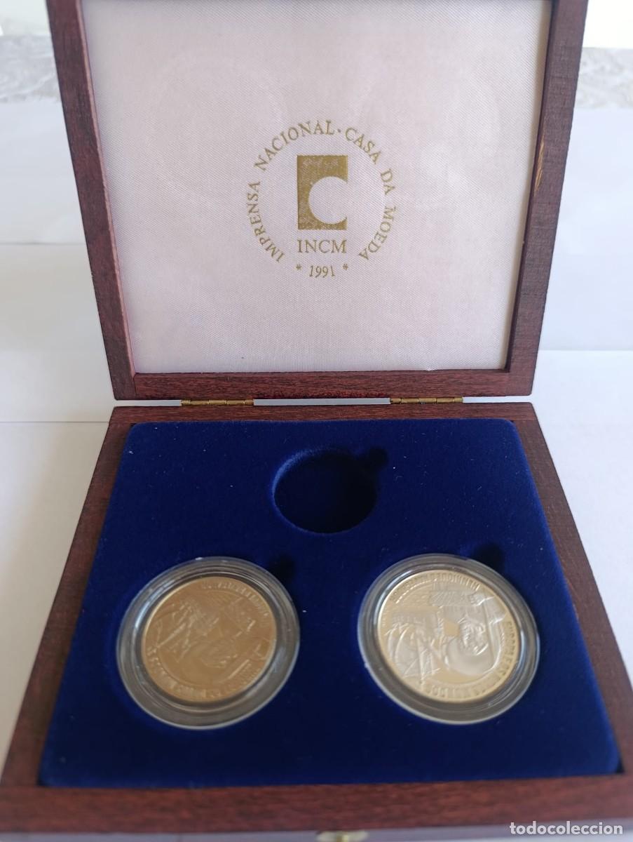 Monedas antiguas de Europa: Estuche Oficial INCM 1991 - Henrique o Navegador (2 Piezas / Casa da Moeda Portugal)