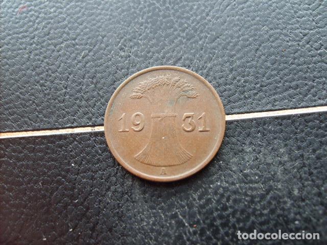 Monedas antiguas de Europa: ALEMANIA ( REP DE WEIMAR ) 1 REICHSPFENNIG 1931 A