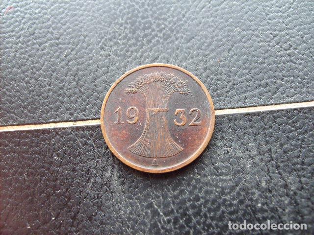 Monedas antiguas de Europa: ALEMANIA ( REP DE WEIMAR ) 1 REICHSPFENNIG 1932 A