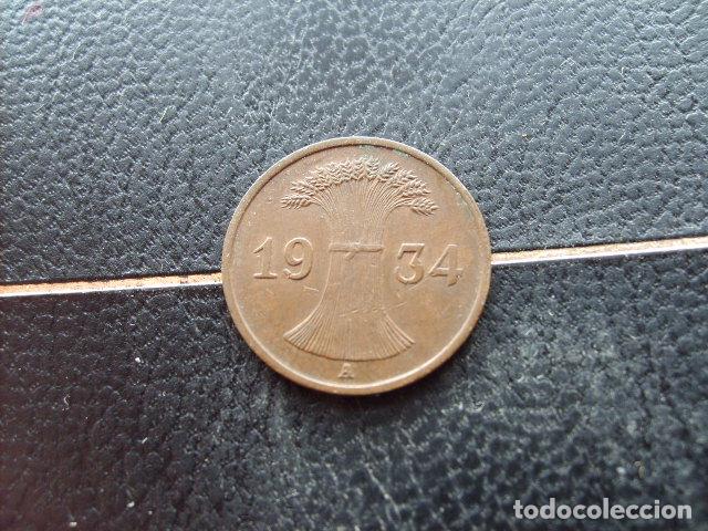 Monedas antiguas de Europa: ALEMANIA ( REP DE WEIMAR ) 1 REICHSPFENNIG 1934 A
