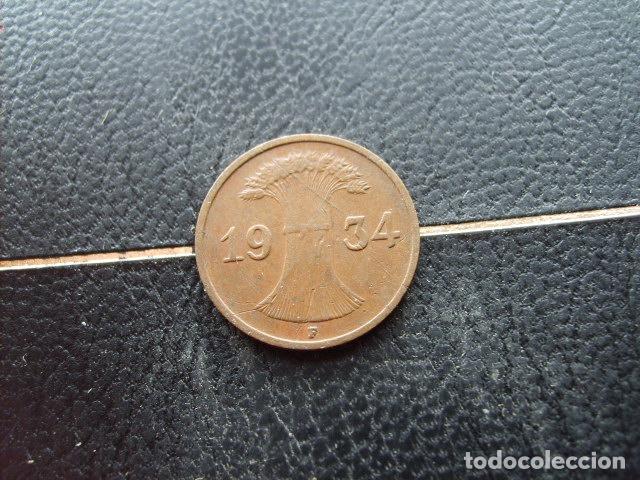 Monedas antiguas de Europa: ALEMANIA ( REP DE WEIMAR ) 1 REICHSPFENNIG 1934 F