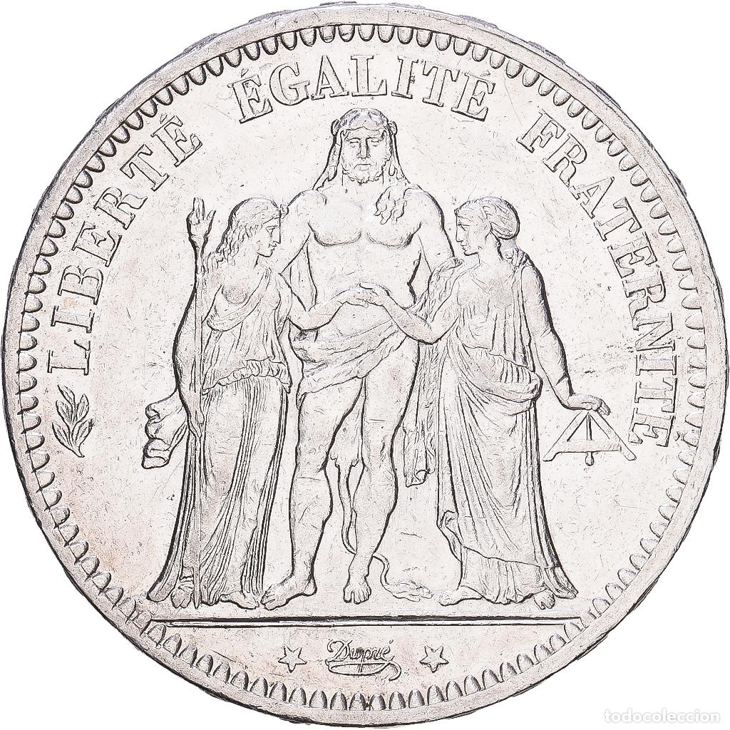 Monedas antiguas de Europa: [#1168206] Francia, 5 Francs, Hercule, 1873, Paris, Plata, EBC, Gadoury:745a, KM:820.2
