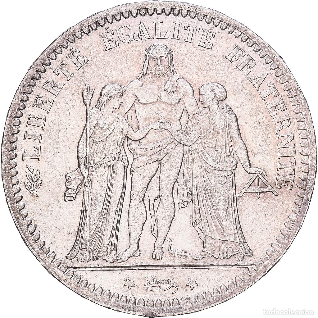Monedas antiguas de Europa: [#1168205] Francia, 5 Francs, Hercule, 1873, Paris, Plata, MBC+, Gadoury:745a, KM:820.2