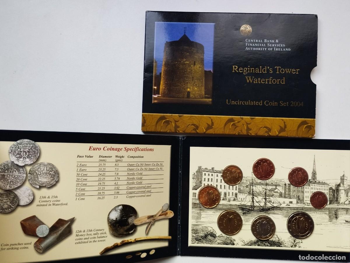 Monedas antiguas de Europa: IRLANDA 2005 CARTERA SET OFICIAL BU CON LAS 8 MONEDAS DEL EURO Reginald's Tower Waterford,