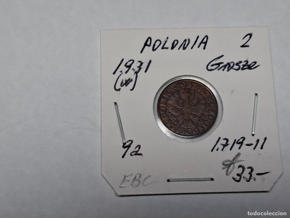Monedas antiguas de Europa: 2 GROSZE de 1931 W KM 9a POLONIA en EBC