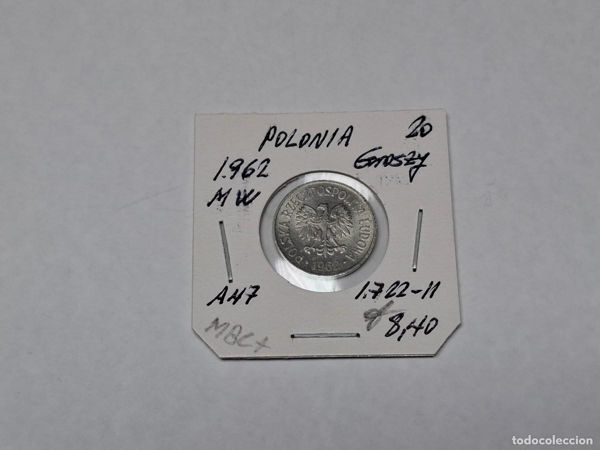Monedas antiguas de Europa: 20 GROSZY de 1962 MW KM A47 POLONIA en MBC+