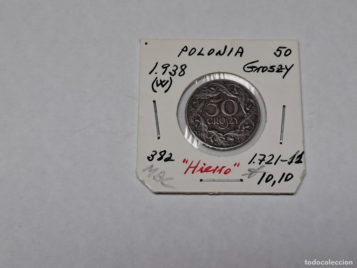 Monedas antiguas de Europa: 50 GROSZY de 1938 W KM 38a POLONIA en MBC