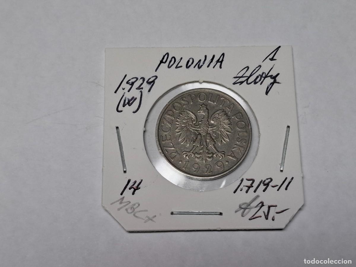 Monedas antiguas de Europa: 1 SLOTY de 1929 W Km 14 POLONIA en MBC+