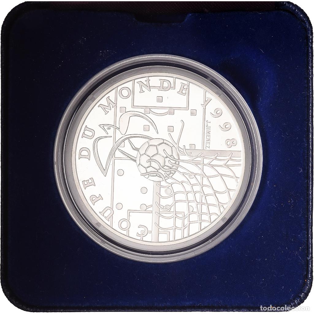 Monedas antiguas de Europa: [#1168138] Francia, 10 Francs, Coupe du Monde 1998, 1996, MDP, Prueba, Plata, FDC, KM:1144