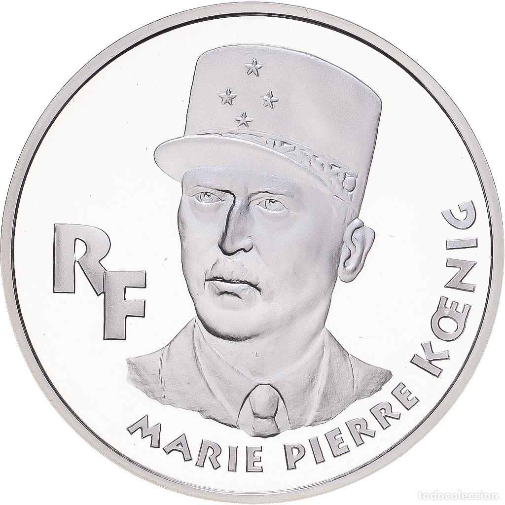 Monedas antiguas de Europa: [#1168120] Francia, 100 Francs, Mar&eacute;chal Koenig, 1994, Paris, Plata, FDC, KM:1040