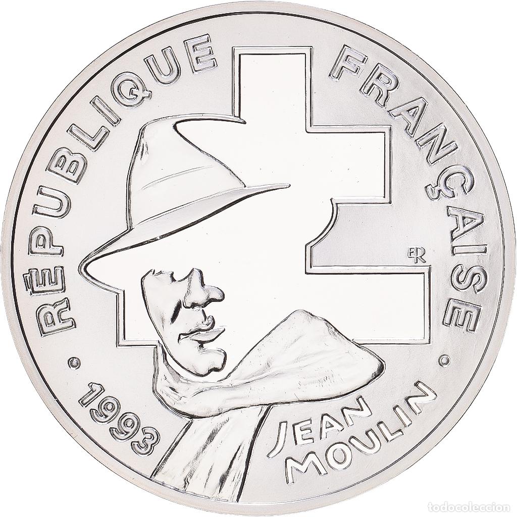 Monedas antiguas de Europa: [#1168122] Francia, 100 Francs, Jean Moulin, 1993, Paris, Plata, FDC, KM:1023