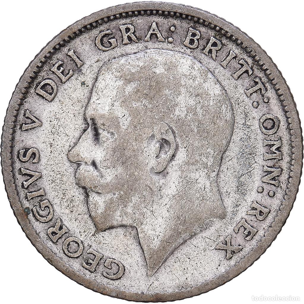 Monedas antiguas de Europa: [#1167933] Gran Breta&ntilde;a, George V, 6 Pence, 1924, Plata, BC, KM:815a.1