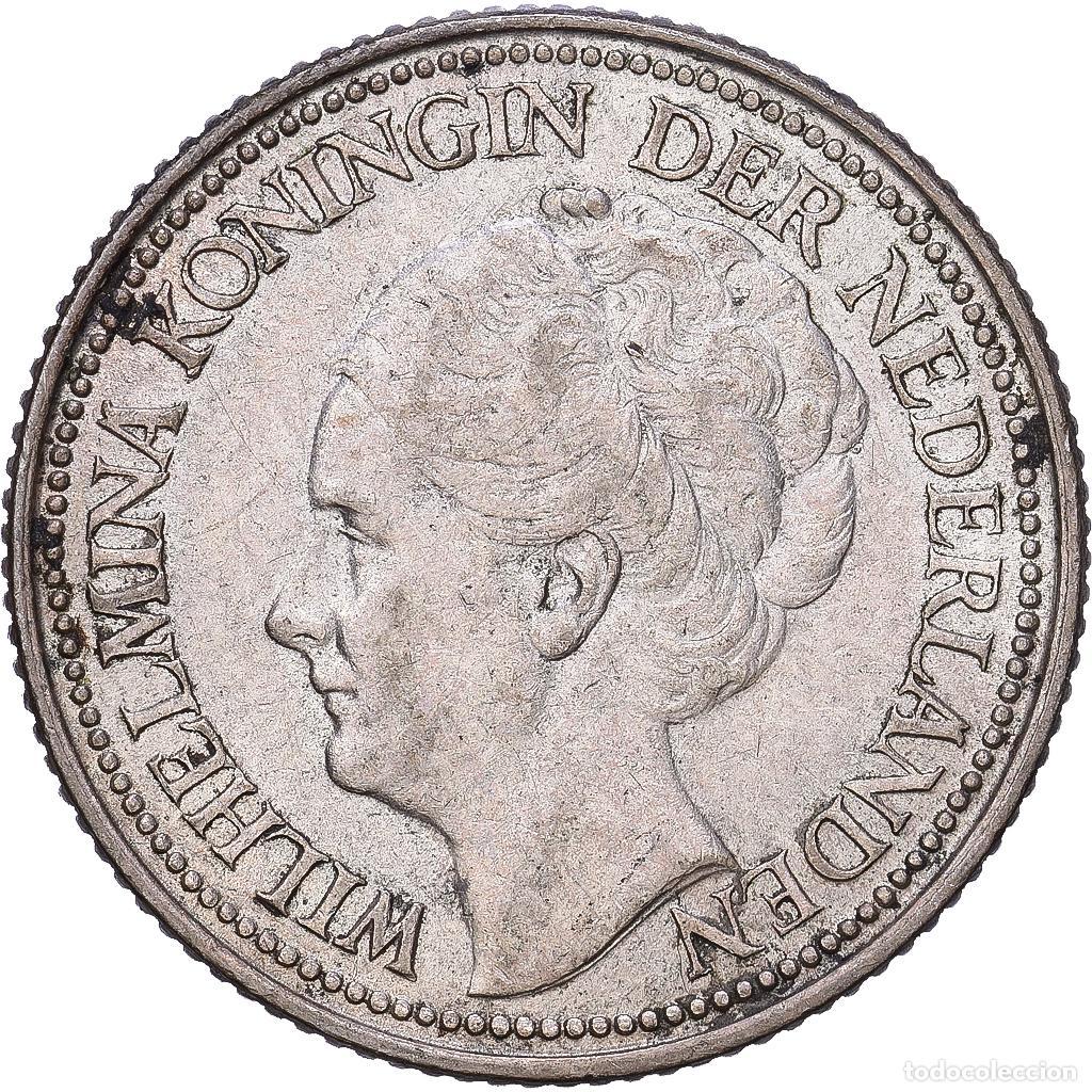 Monedas antiguas de Europa: [#1167943] Pa&iacute;ses Bajos, Wilhelmina I, 25 Cents, 1939, Utrecht, Plata, MBC, KM:164