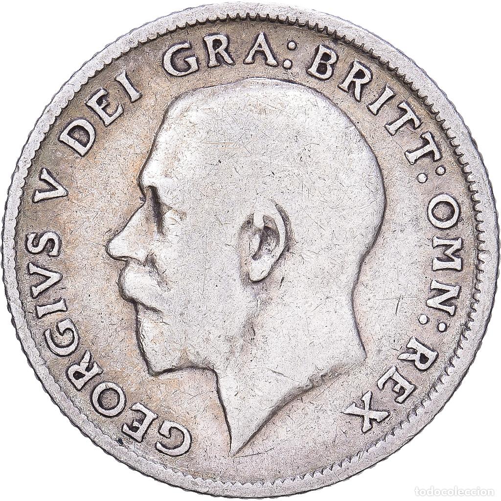 Monedas antiguas de Europa: [#1167932] Gran Breta&ntilde;a, George V, 6 Pence, 1917, Plata, BC+, KM:815