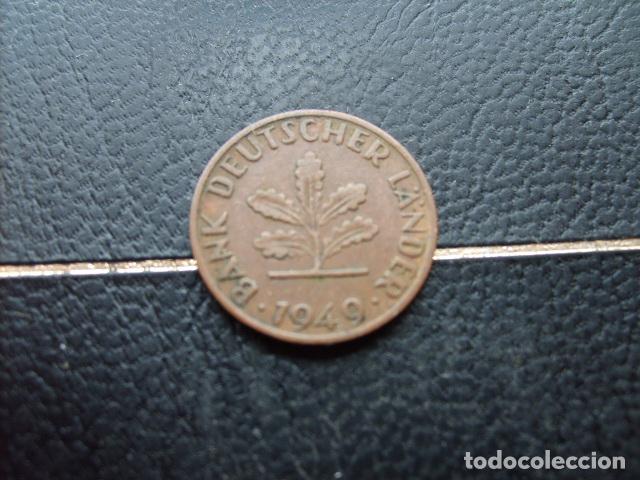 Monedas antiguas de Europa: ALEMANIA ( BANCO ALEMAN ) 1 PFENNIG 1949 F