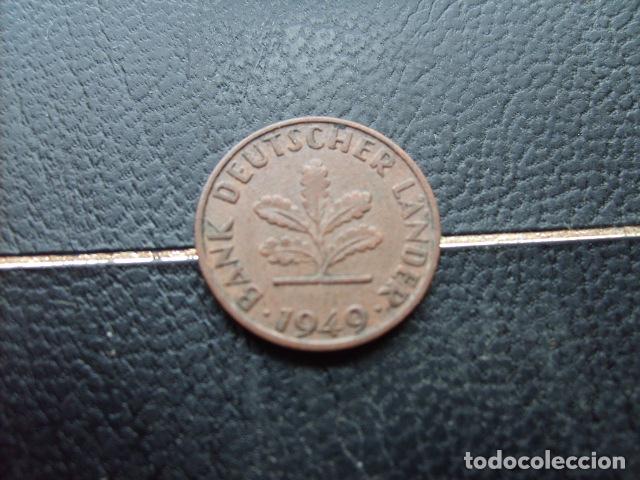 Monedas antiguas de Europa: ALEMANIA ( BANCO ALEMAN ) 1 PFENNIG 1949 J