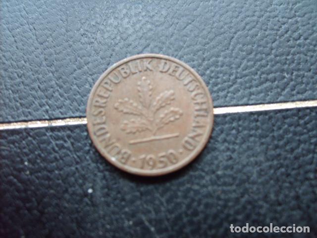 Monedas antiguas de Europa: ALEMANIA ( REP. FEDERAL ) 1 PFENNIG 1950 J