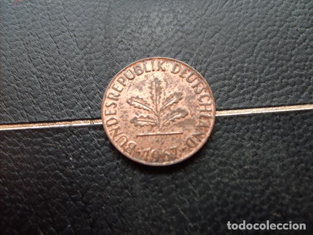 Monedas antiguas de Europa: ALEMANIA ( REP. FEDERAL ) 1 PFENNIG 1967 D