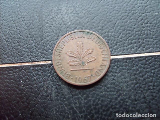 Monedas antiguas de Europa: ALEMANIA ( REP. FEDERAL ) 1 PFENNIG 1967 J