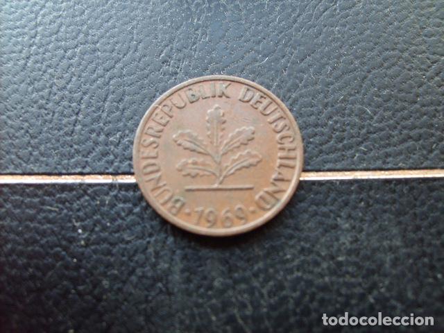 Monedas antiguas de Europa: ALEMANIA ( REP. FEDERAL ) 1 PFENNIG 1969 D