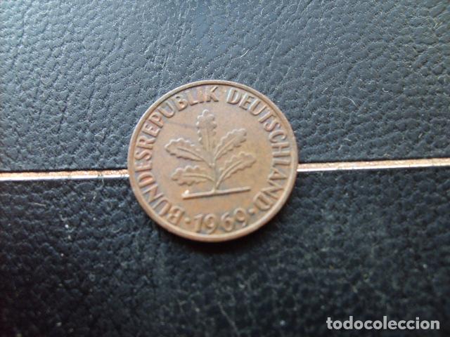 Monedas antiguas de Europa: ALEMANIA ( REP. FEDERAL ) 1 PFENNIG 1969 F
