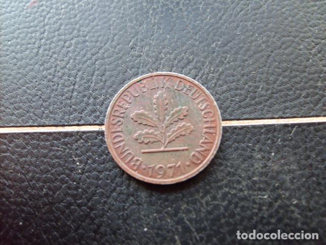 Monedas antiguas de Europa: ALEMANIA ( REP. FEDERAL ) 1 PFENNIG 1971 J