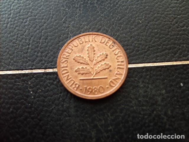 Monedas antiguas de Europa: ALEMANIA ( REP. FEDERAL ) 1 PFENNIG 1980 F