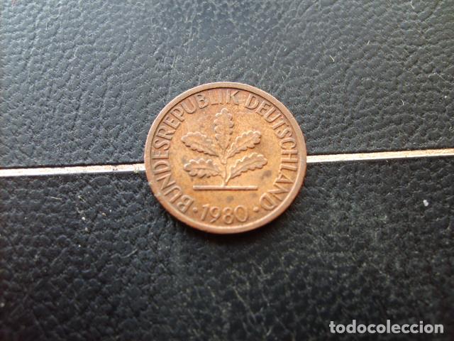 Monedas antiguas de Europa: ALEMANIA ( REP. FEDERAL ) 1 PFENNIG 1980 G