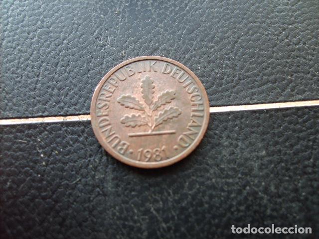 Monedas antiguas de Europa: ALEMANIA ( REP. FEDERAL ) 1 PFENNIG 1981 G