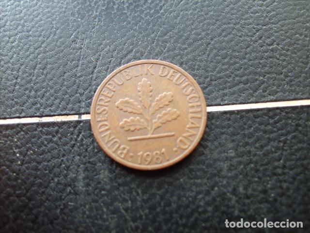 Monedas antiguas de Europa: ALEMANIA ( REP. FEDERAL ) 1 PFENNIG 1981 J