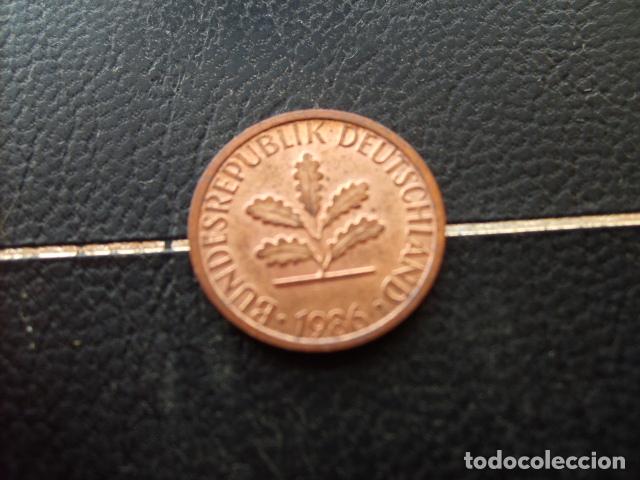 Monedas antiguas de Europa: ALEMANIA ( REP. FEDERAL ) 1 PFENNIG 1986 D