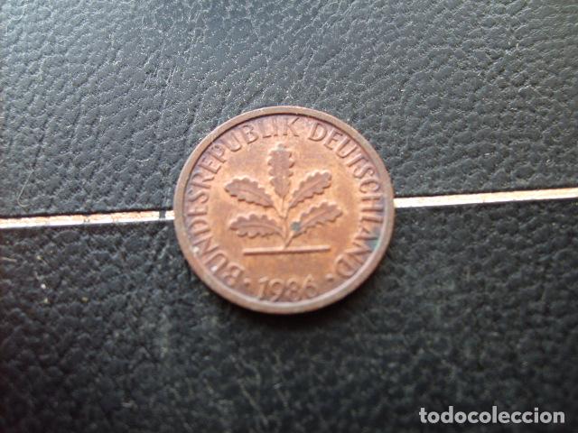 Monedas antiguas de Europa: ALEMANIA ( REP. FEDERAL ) 1 PFENNIG 1986 G