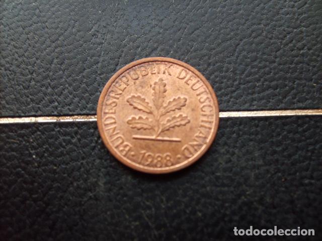 Monedas antiguas de Europa: ALEMANIA ( REP. FEDERAL ) 1 PFENNIG 1988 J