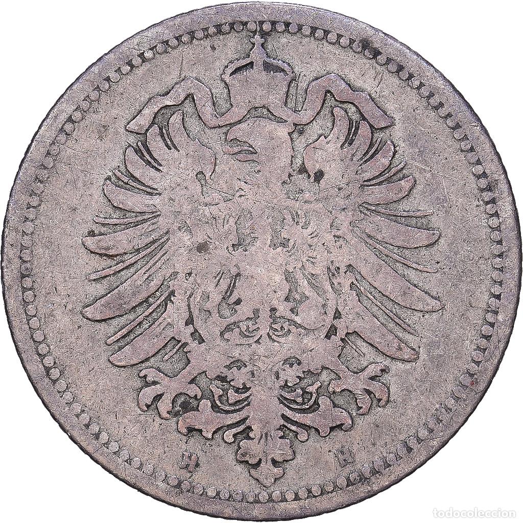 Monedas antiguas de Europa: [#1167970] ALEMANIA - IMPERIO, 20 Pfennig, 1875, Darmstadt, Plata, BC+
