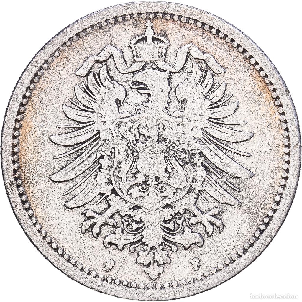 Monedas antiguas de Europa: [#1167971] ALEMANIA - IMPERIO, Wilhelm I, 50 Pfennig, 1875, Stuttgart, Plata, BC+, KM:6