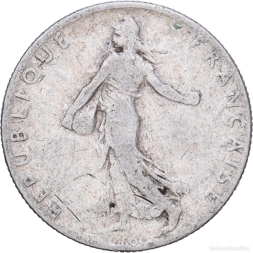 Monedas antiguas de Europa: [#1167992] Francia, 50 Centimes, Semeuse, 1905, Paris, Plata, BC+, Gadoury:420, KM:854