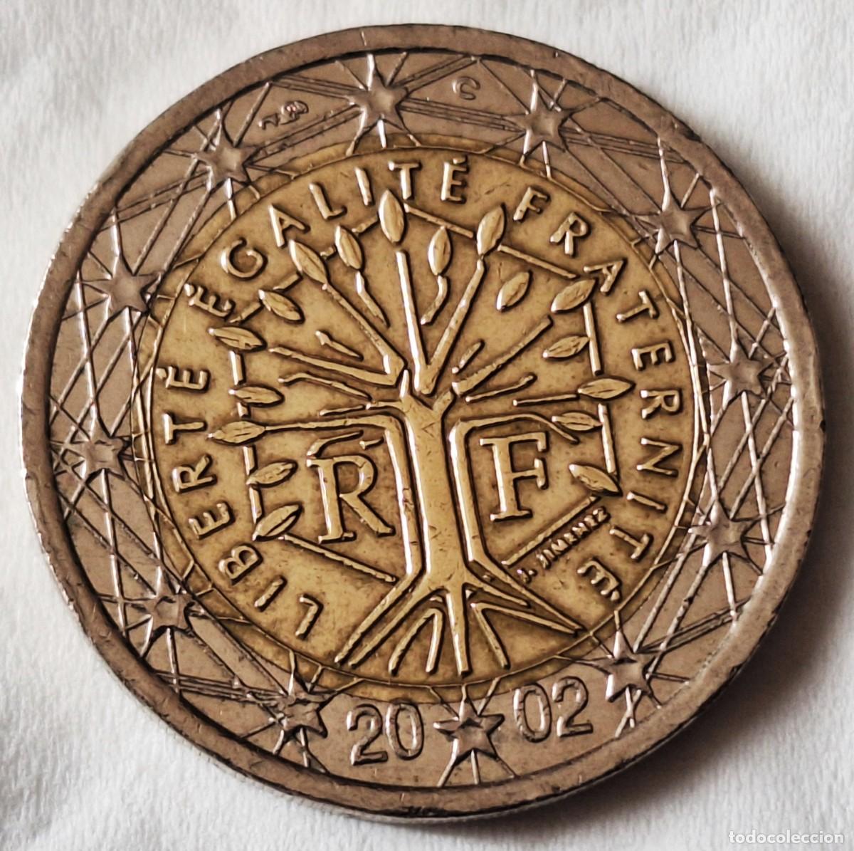 Monedas antiguas de Europa: FRANCIA - MONEDA DE 2 EUROS DEL A&Ntilde;O 2002 - BIEN CONSERVADA