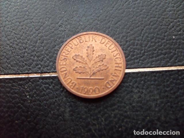 Monedas antiguas de Europa: ALEMANIA ( REP. FEDERAL ) 1 PFENNIG 1990 J