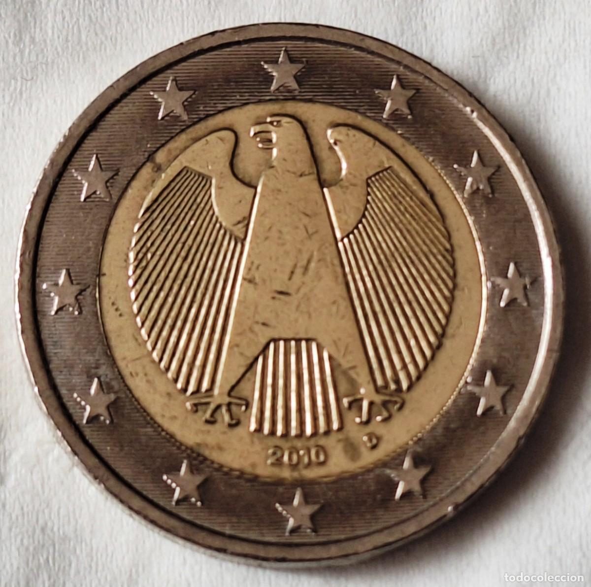 Monedas antiguas de Europa: ALEMANIA - MONEDA DE 2 EUROS DEL A&Ntilde;O 2010 CECA &rdquo;D&rdquo; - BIEN CONSERVADA