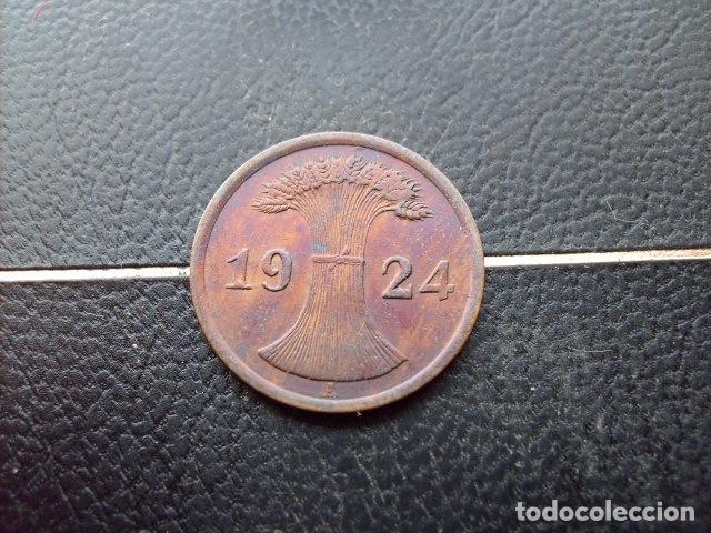Monedas antiguas de Europa: ALEMANIA ( REP. DE WEIMAR ) 2 RENTENPFENNIG 1924 A