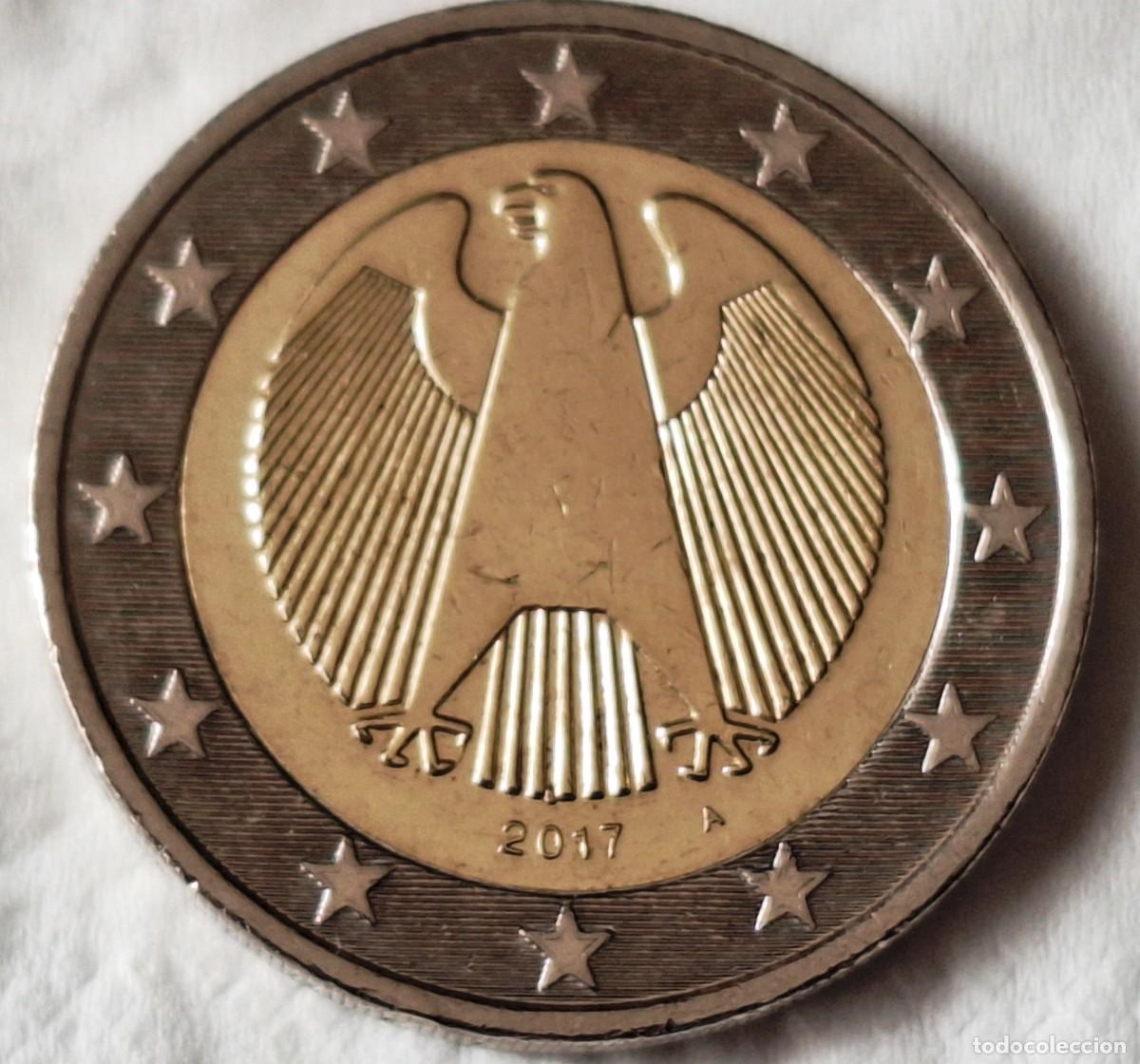 Monedas antiguas de Europa: ALEMANIA - MONEDA DE 2 EUROS DEL A&Ntilde;O 2017 CECA &rdquo; A &rdquo; - BIEN CONSERVADA