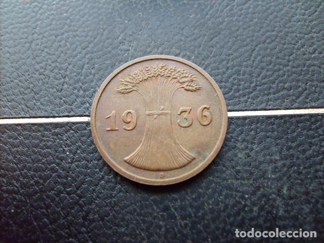 Monedas antiguas de Europa: ALEMANIA ( REP. DE WEIMAR ) 2 REICHSPFENNIG 1936 D