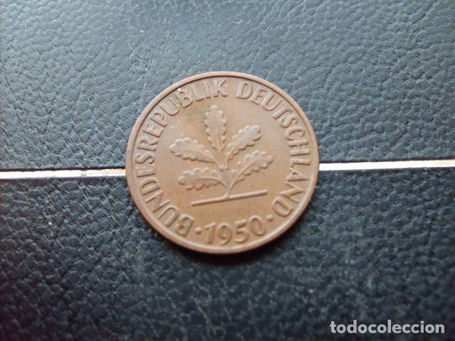 Monedas antiguas de Europa: ALEMANIA ( REP. FEDERAL ) 2 PFENNIG 1950 D